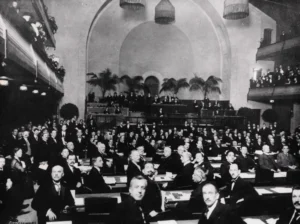 The official opening of League of Nations 1920
