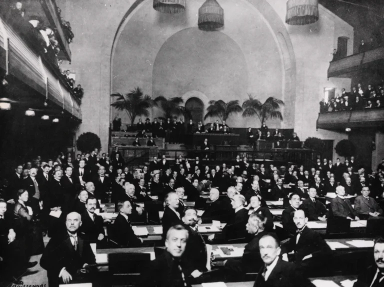 The official opening of League of Nations 1920