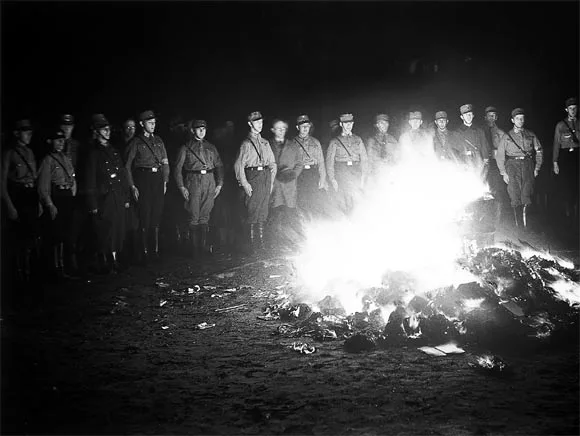 Joseph Schorer: Book Burning.